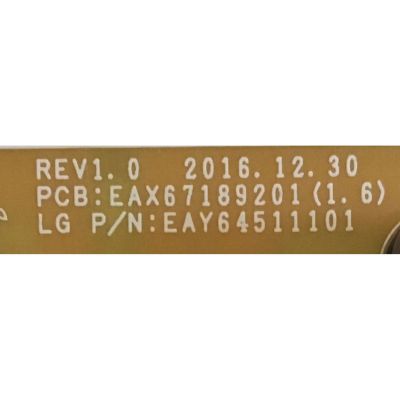 KIT DE TARJETAS PARA TV LG / MAIN EBT64533002 / EAX67146203 (1.1) / FUENTE EAY64511101 / EAX67189201 (1.6) / PANEL NC490DGG AAFX3 / MODELO 49UJ6300-UA.BUSYLOR - Imagen 3